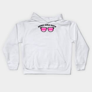 Nerdy Girls Rock Kids Hoodie